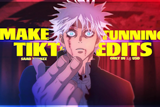 viral tiktok edits of all types professionally