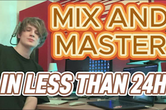mix and master your song in less than 24 hours
