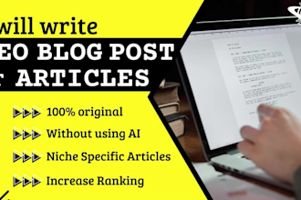write your SEO blog post and articles