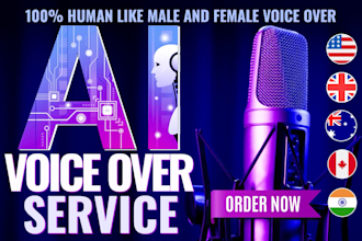 do human like male and female ai voice over