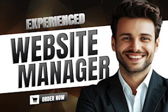 be your website manager for wordpress website maintenance