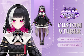 design and rig your vtuber model in live2d for streaming and vtubestudio