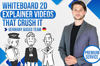 create explainer video animation in whiteboard comic style