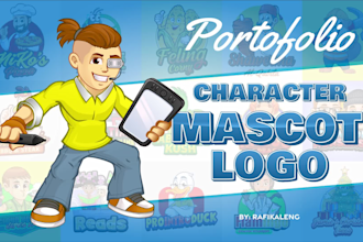 design a professional cartoon mascot logo