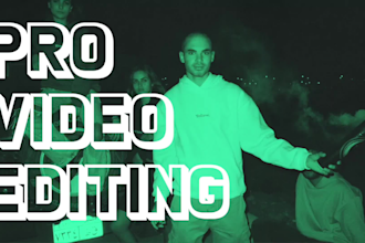 do professional video editing and post production