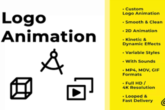 create professional custom logo animation for your needs