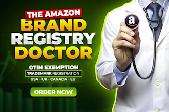 help you with amazon brand registry and trademark registration