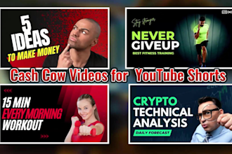 create cash cow videos for your youtube shorts