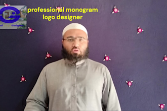 do a unique monogram and minimalist logo design with fast delivery in 24 hours