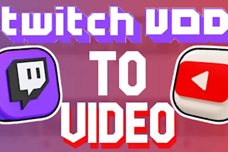 edit twitch or kick streams vod into youtube highlight video