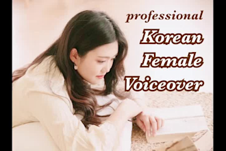 record your special korean female voice over