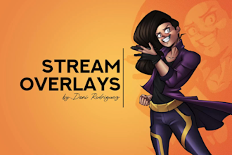 design awesome animated stream overlay twitch youtube