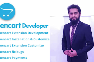 install, fix, customize your opencart webpage and develop new extensions