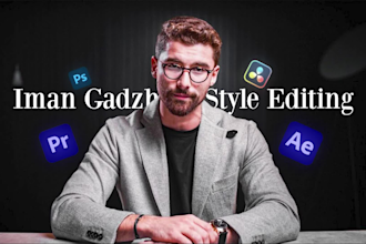 edit your youtube talking head video in iman gadzhi style