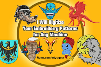 digitize your embroidery patterns for any machine
