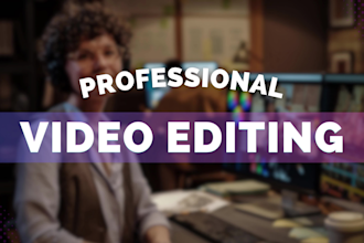 do professional video editing and post production creatively