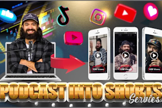 do podcast clips,shorts with captions from your podcast video