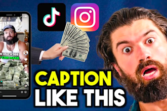 edit captions for instagram reels, tik tok, shorts like alex hormozi