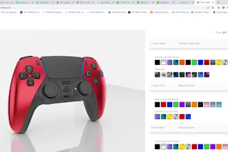 develop webgl 3d product configurator website