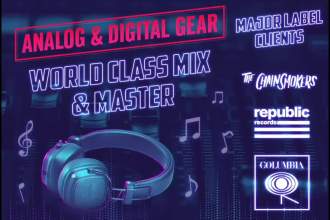 mix and master to major label standard with analog gear