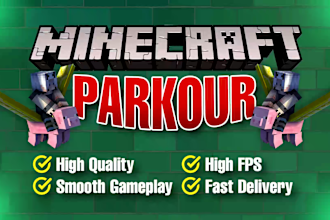 record minecraft parkour footage high quality