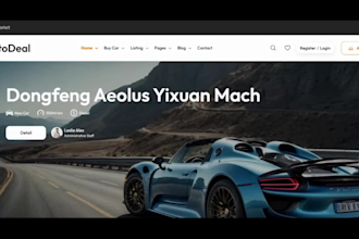 create responsive car dealership website, automotive website with inventory