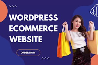 design professional wordpress ecommerce website or woocommerce store