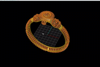 design elegant 3d jewelry models and 3d rendering for you