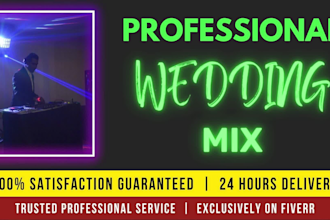 create a wedding dj mix set including first dance