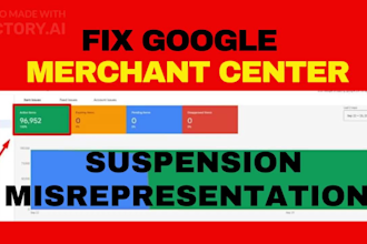 fix google merchant center suspension, misrepresentation, gtin, feed issues, gmc