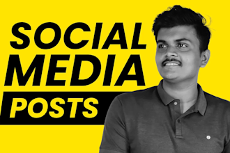 design insta post, carousel post, facebook post, any social media creative