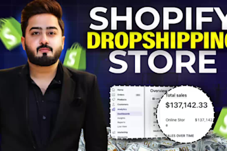 create automated shopify dropshipping store or redesign shopify website