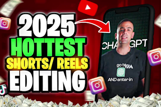 do video editing for instagram reels, youtube shorts and tiktok short