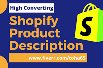 write SEO product description for shopify with an engaging title
