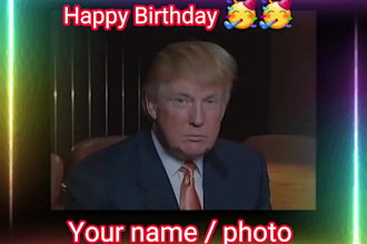 make donald trump to wish happy birthday