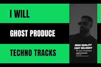 ghost produce a high quality techno track