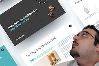make a visually appealing investor pitch deck for your startup