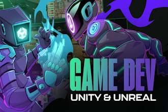 develop a game in unity or unreal engine