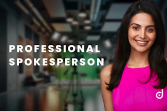 be your professional female spokesperson