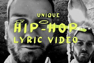 make a hiphop lyric video for your music