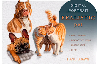 cute portraits and greeting cards of your pets