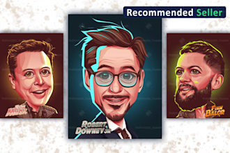 make cool big head caricature of yourself