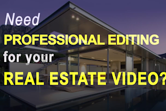 do professional real estate video editing