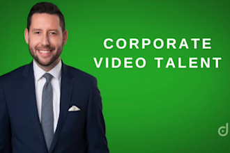 be the talent and studio for your corporate video