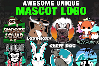 create a unique mascot,twitch,youtube,gaming, esports logo