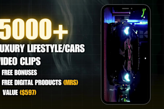 create 12,500 plus luxury lifestyle and car reels for instagram theme page
