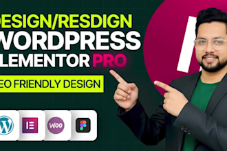 be your wordpress elementor pro expert for elementor website design