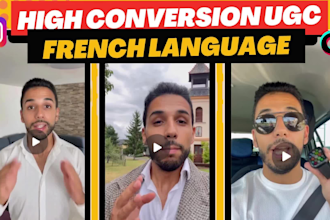 be your ugc content creator in french for tiktok ads