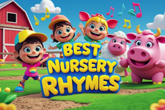 do viral 3d animated educational videos, nursery rhymes for growth, monetization