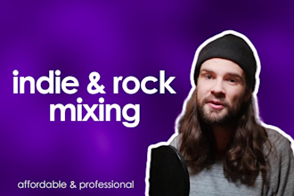be an affordable mixing engineer for indie and rock music
